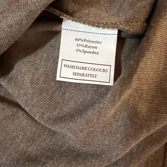 NWT OFEEFAN Long Sleeve Top – XL Brown - Picture 6 of 6